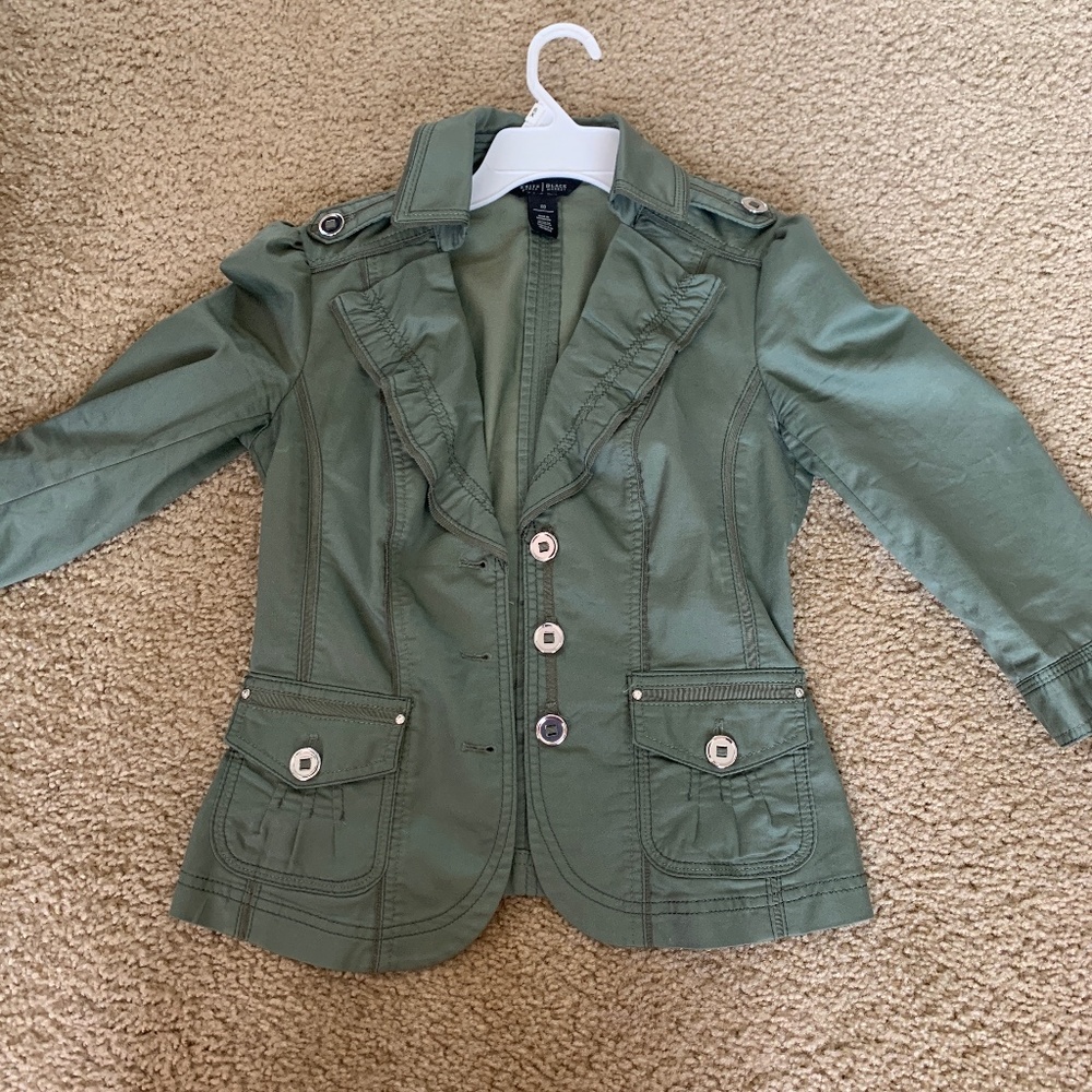 Olive green White House Black Market jacket